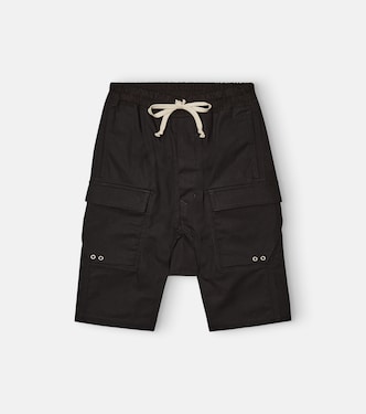 Pods cotton-blend cargo Bermuda shorts | Rick Owens Kids
