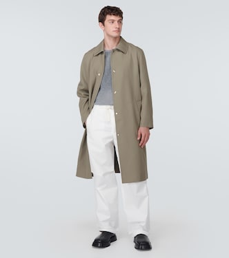 Wool car coat in grey - Jil Sander | Mytheresa