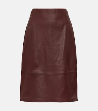 Leather pencil skirt  | Vince