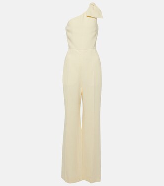 One-shoulder linen jumpsuit | Chloé