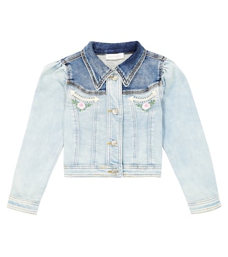 Giacca di jeans con ricamo | Monnalisa