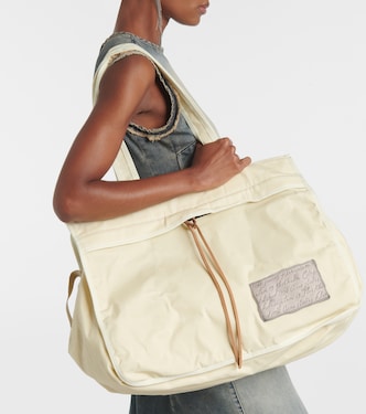 Canvas tote bag in beige - Acne Studios | Mytheresa