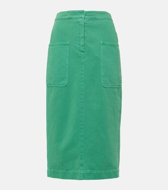 Werther cotton drill midi skirt | Max Mara