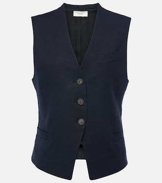 Linen-blend vest | Vince