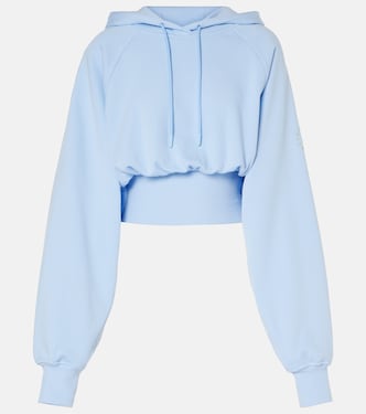 Cropped-Hoodie aus Baumwoll-Jersey | Adidas by Stella McCartney