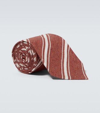Striped silk jacquard tie | Dunhill