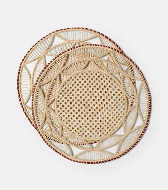Sol Brick set of 2 woven placemats | La DoubleJ