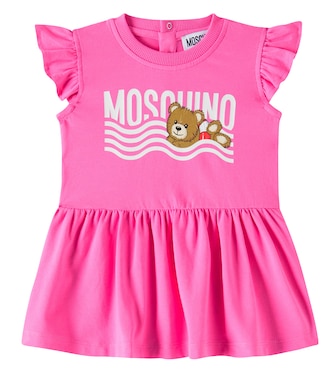 Baby cotton-blend dress | Moschino Kids