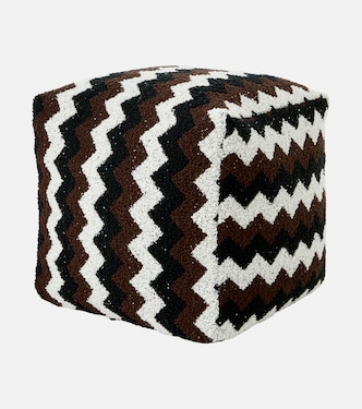 Pouf Riccio Zigzag en bouclé | Missoni