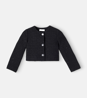 Sequined bouclé jacket | Monnalisa