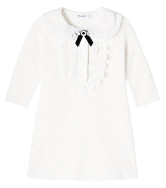 Lacee-trimmed pointelle dress | Self-Portrait Kids