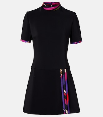 Printed silk-trimmed cady minidress | Pucci