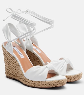 Espadrille-Wedges Carina aus Leder | Aquazzura