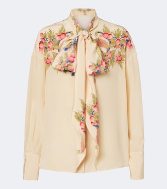 Floral silk crêpe de chine blouse | Etro