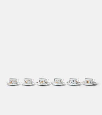 Astronomici set of 6 teacups and saucers | Fornasetti