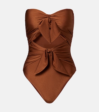 Maillot de bain à découpes et nœud | Zimmermann
