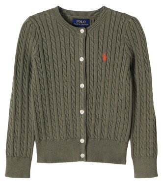 Cárdigan trenzado de algodón | Polo Ralph Lauren Kids
