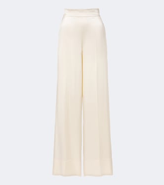 Dijon silk satin wide-leg pants | Joseph