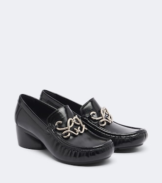 Loafer-Pumps Oval aus Leder | Loewe