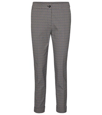 Pantalon imprimé à taille haute en coton mélangé | Etro