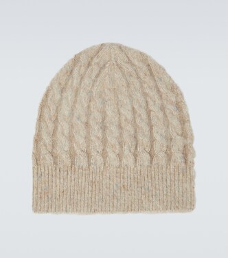 Cable-knit wool-blend beanie | Acne Studios