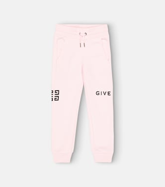 4G cotton-blend jersey sweatpants | Givenchy Kids