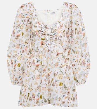Sip Sip printed cotton playsuit | Marysia