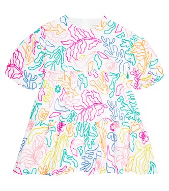 Embroidered cotton and linen dress | Marc Jacobs Kids