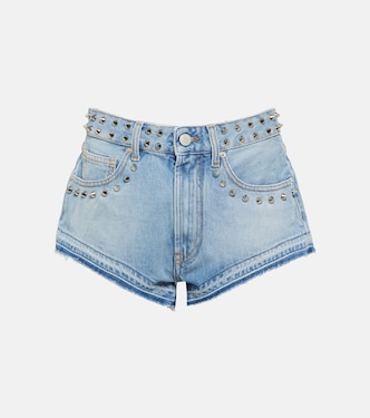 Verzierte Mid-Rise Jeansshorts | Alessandra Rich