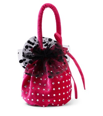 Verzierte Tasche Borsa aus Samt | Monnalisa