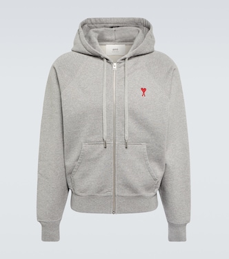 Ami De Cœur cotton jersey zip-up hoodie | Ami Paris