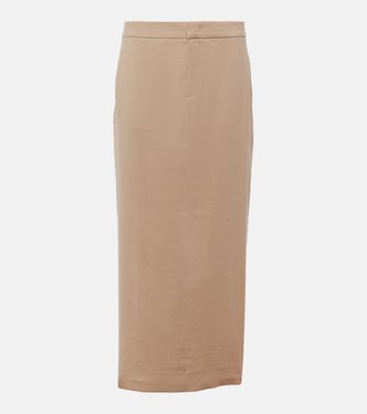 Linen-blend maxi skirt | Vince