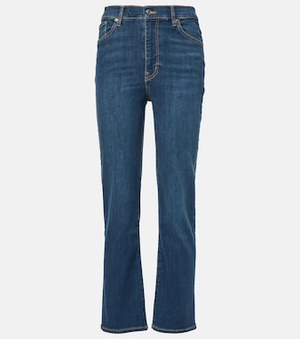 Le Sleek high-rise straight jeans | Frame