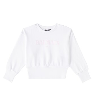Printed cotton sweatshirt | Balmain Kids