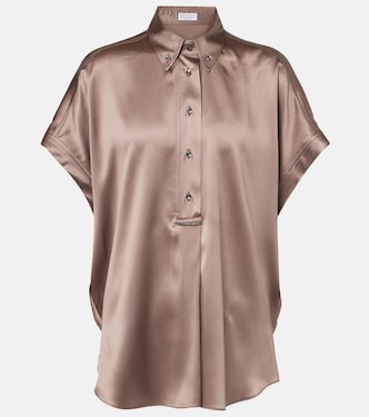 Silk-blend shirt | Brunello Cucinelli