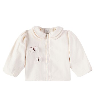 Baby Aagje embroidered cotton jacket | Donsje
