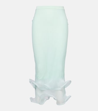 Kelso Knit semi-sheer midi skirt | Simkhai