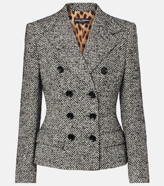 Double-breasted wool-blend jacket | Dolce&Gabbana