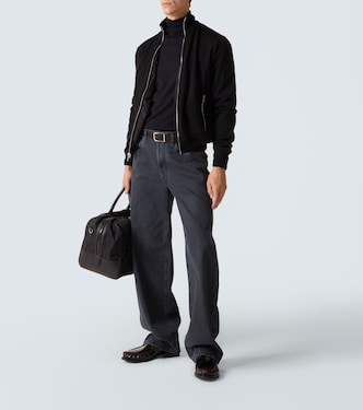 Reversible virgin wool and Re-Nylon jacket in black - Prada