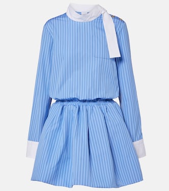 Striped cotton poplin minidress | Patou