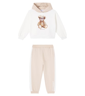 Set of cotton-blend hoodie and sweatpants | Monnalisa
