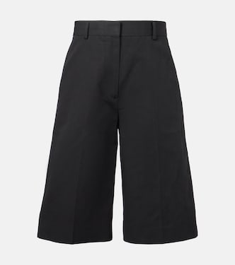 Cotton and linen Bermuda shorts | Toteme