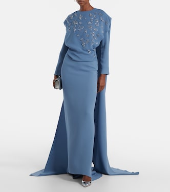 marmar halim evening dresses Marmar Halim, Embellished gown, Women, Blue, US 0, Dresses, Materialmix