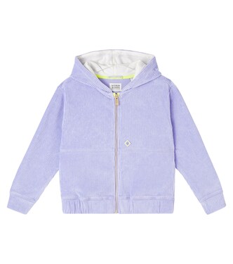 Cotton-blend corduroy zip-up hoodie | Scotch & Soda Kids
