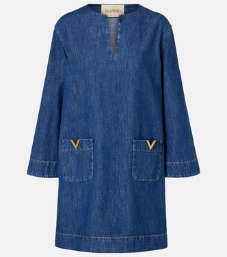 Minikleid VGold aus Chambray | Valentino