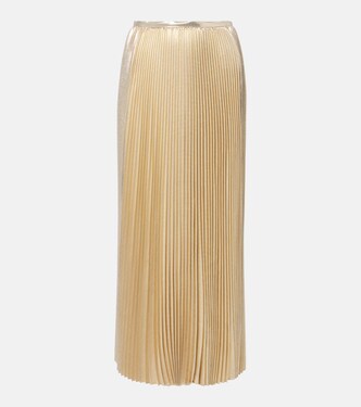Essai silk-blend lamé midi skirt  | Joseph