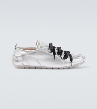 Ballerina Grip metallic leather sneakers | Simone Rocha