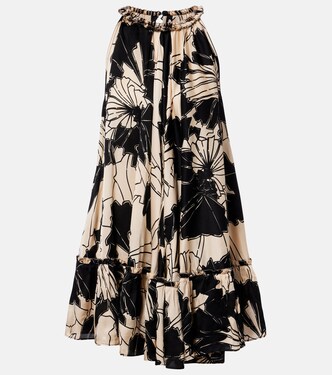 Cleo floral halterneck minidress | Poupette St Barth