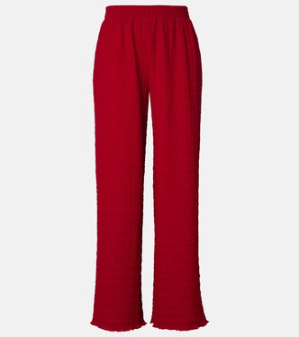 Mika seersucker wide-leg pants | Jade Swim