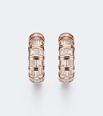 Ohrringe aus 18kt Roségold mit Diamanten | Shay Jewelry